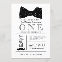 Little Gentleman Birthday Party Invite