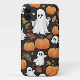 Little Ghost And Pumpkins iPhone 11 Case