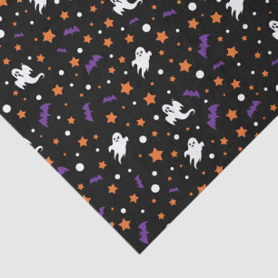Little Ghost Black Halloween Gift Tissue Paper