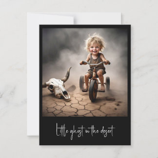 " LITTLE GHOST IN THE DESERT " POSTCARD
