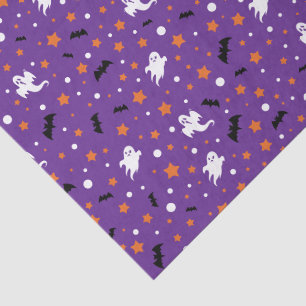 Little Ghost Purple Halloween Gift Tissue Paper