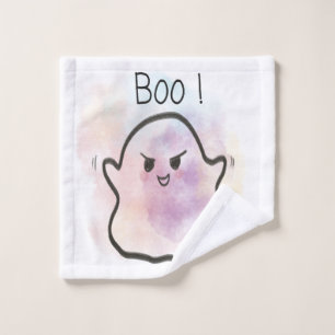 Little ghost shouts Boo Wash Cloth