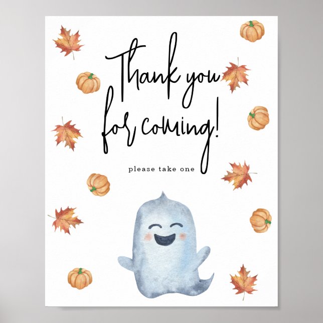 Little ghost - Thank you for coming Poster (Front)