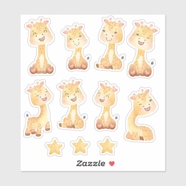 Little Giraffe Friends (Sheet)