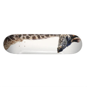 "Little Giraffe" Wildlife Animal Watercolor Skateboard