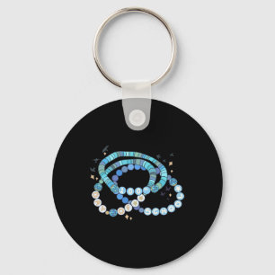 Little Girl 100 Days Of School Funny Friendship Br Keychain