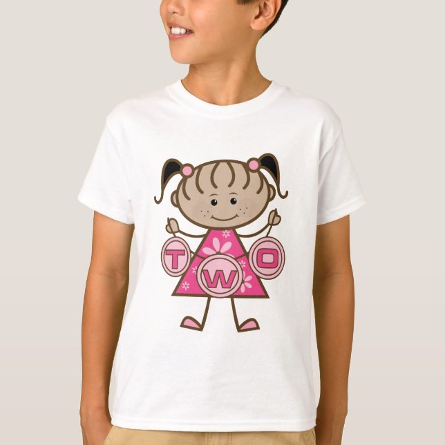 Little Girl 2nd Birthday T-shirts and Gifts (Front)