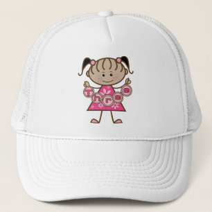 Little Girl 3rd Birthday Tshirts and Gifts Trucker Hat