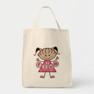 Little Girl 5th Birthday Tshirts and Gifts Tote Bag