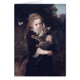 Little Girl and Cat