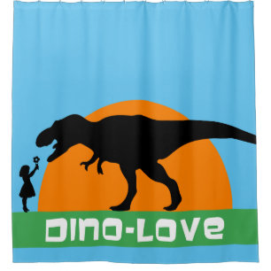 Little girl and dinosaur