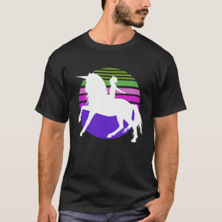 Little Girl and her Unicorn 80's style T-Shirt