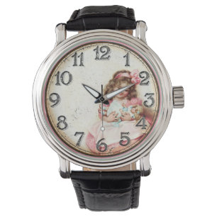 Little Girl and Her Vintage Doll Watch