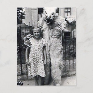 little girl and monster4 postcard