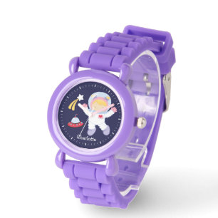 Little Girl Astronaut Personalized Watch
