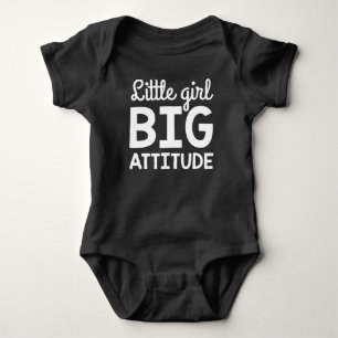 Little Girl Big Attitude Baby Bodysuit