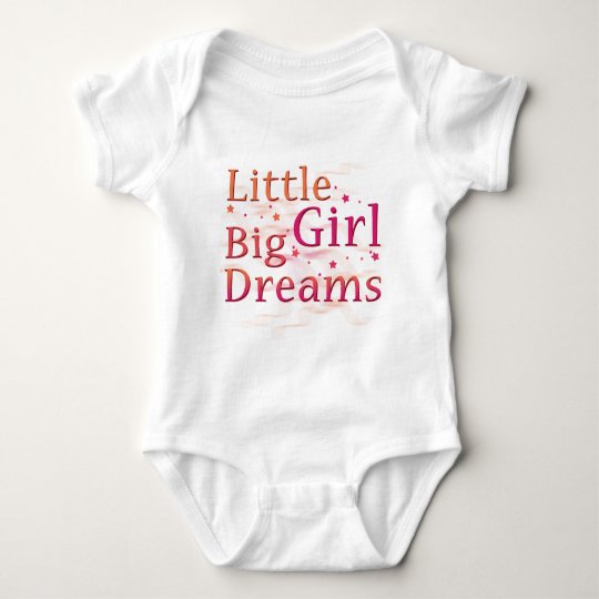 Little Girl Big Dreams Baby Bodysuit