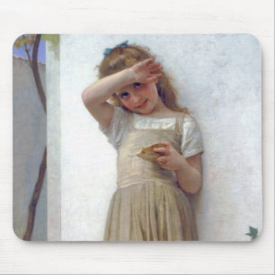 Little Girl, Bouguereau Mouse Pad