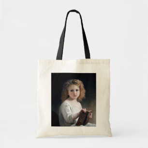 Little Girl, Bouguereau Tote Bag