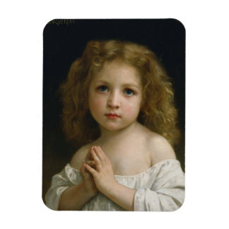 Little Girl by William-Adolphe Bouguereau Magnet