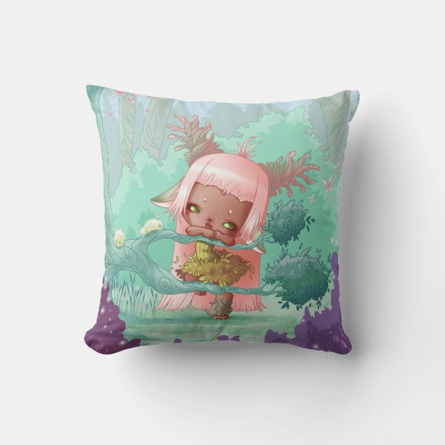 Little girl deer cushion (Front)