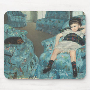 Little Girl in a Blue Armchair, 1878 (oi Mouse Pad