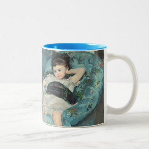Little Girl in a Blue Armchair, 1878 (oi Two-Tone Coffee Mug
