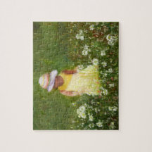 Little Girl in Field of Flowers