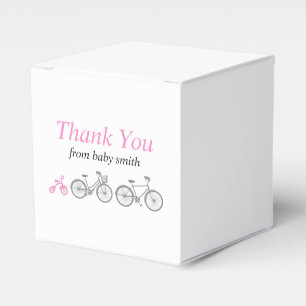 Little Girl Pink Bicycle Favor Box