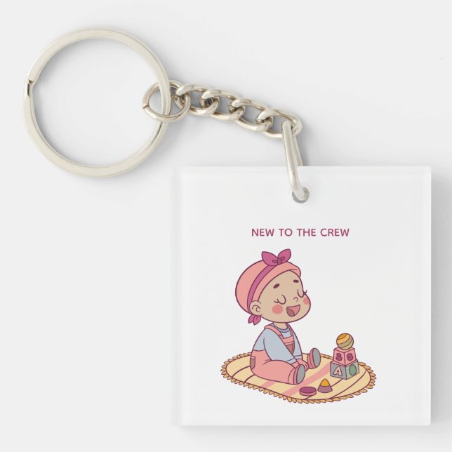 Little Girl Playing Keychain (Front)