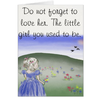 Little girl, postcard