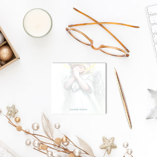 Little Girl Praying Angel with Wings Halo Custom Post-it Notes