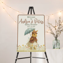 Little Girl Rustic Bunny Baby Shower