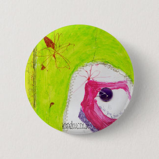 little girl shoe-button 2 inch round button