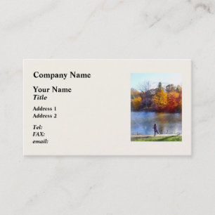Little Girl Skipping Rocks Business Card