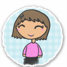 Little Girl Sticker
