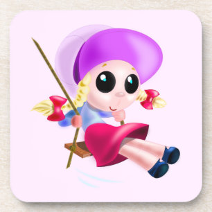 Little Girl Swinging Coaster