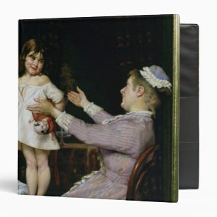 Little Girl with a Doll and Her Nurse, 1896 Binder