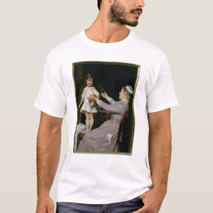 Little Girl with a Doll and Her Nurse, 1896 T-Shirt
