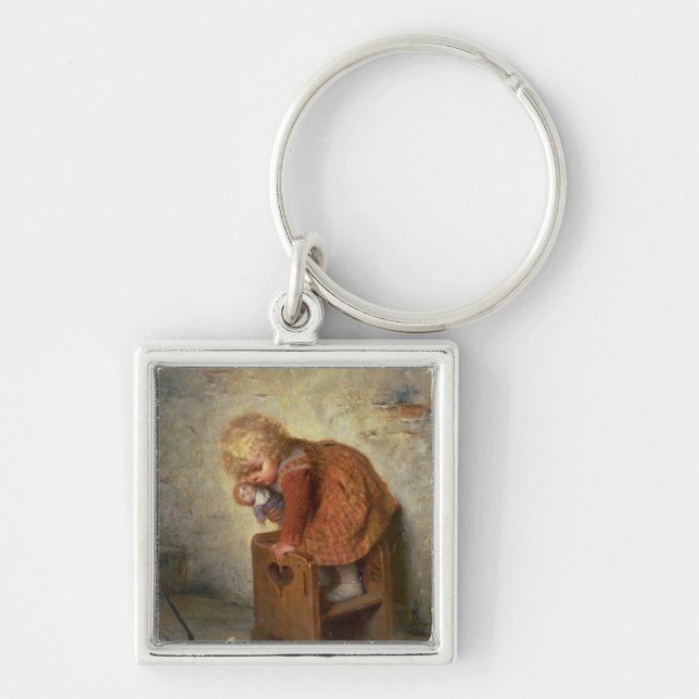 Little Girl with a Rabbit Keychain (Front)