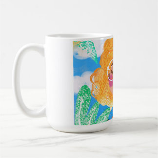 Little Girl with Flowers Coffee Mug