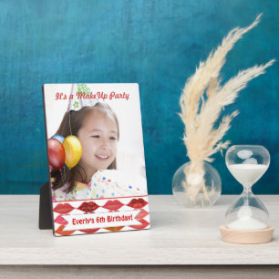 Little Girls Make-up birthday party Plaque