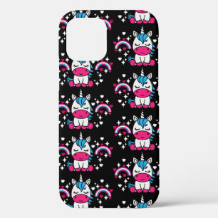 Little Girls Unicorn Pony iPhone 12 Case