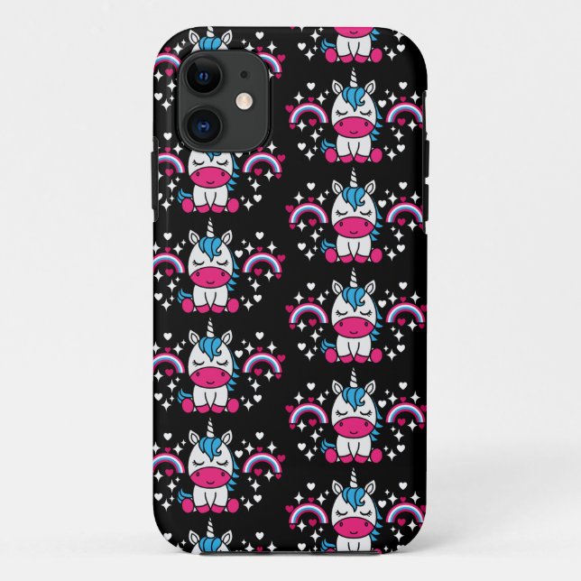 Little Girls Unicorn Pony Case-Mate iPhone Case (Back)