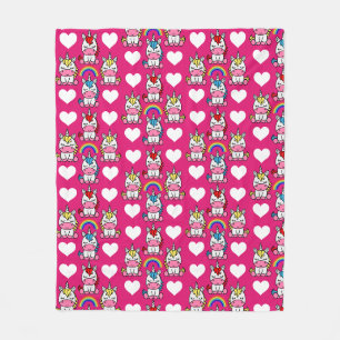 Little Girls Unicorn Pony Fleece Blanket