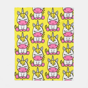 Little Girls Unicorn Pony Fleece Blanket