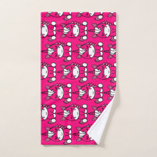 Little Girls Unicorn Pony Hand Towel