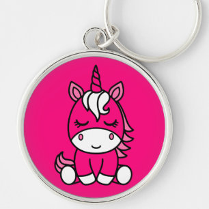 Little Girls Unicorn Pony Keychain