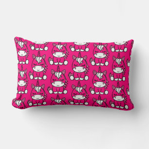 Little Girls Unicorn Pony Lumbar Pillow