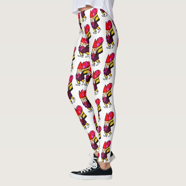 LITTLE GNOME BRINGING LOVE leggings (Left)